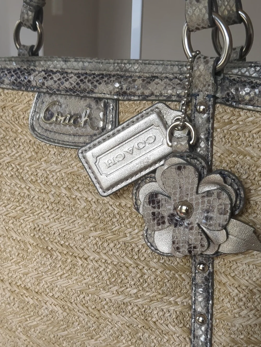 Coach Alexandra Straw Tote BagStyle: B1320-F21959